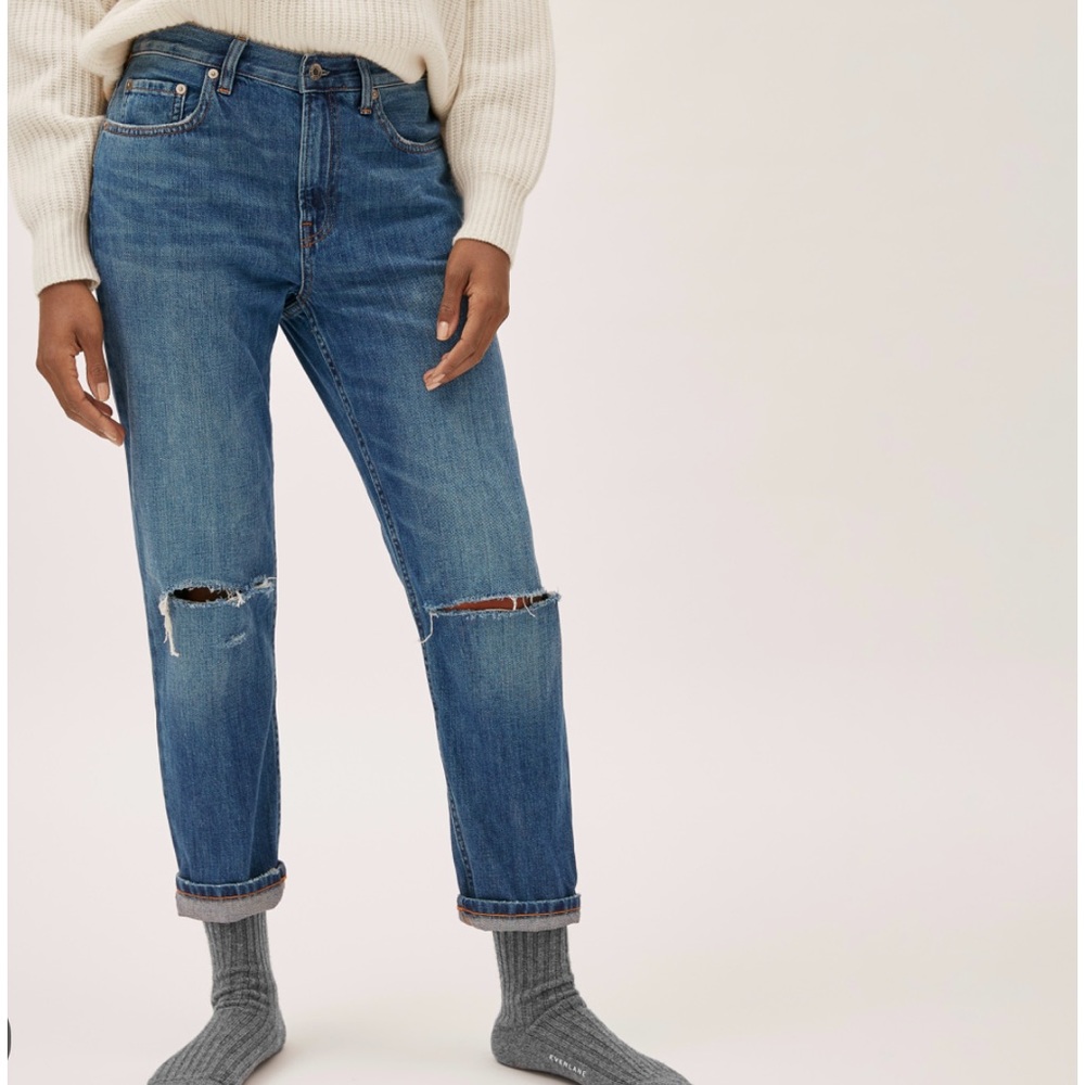 EVERLANE The Summer Jean With Busted Knees